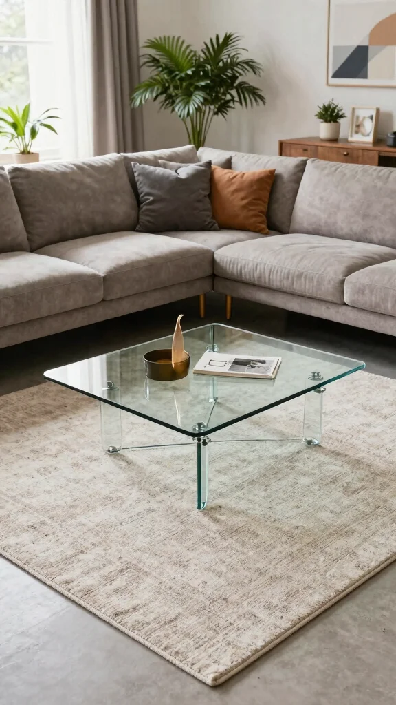 11 8x10 Rug Living Room Placement Ideas for a Well-Proportioned Space - 1. Center the Rug Under Your Coffee Table 1