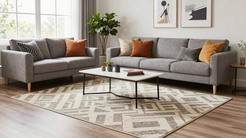 11 8x10 Rug Living Room Placement Ideas for a Well-Proportioned Space