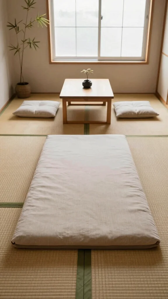 11 Bedroom Ideas Without a Bed Frame for a Low Minimal Look - 5. Embrace Japanese Futon Style 1