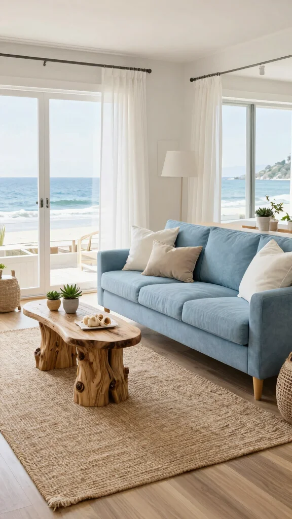 11 Jute Rug Living Room Ideas for a Natural Earthy Textured Floor - 5. Coastal Calm 1