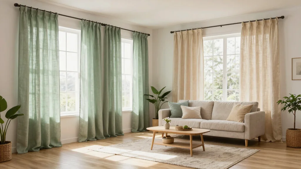 11 Living Room Curtain Ideas for 4-Window Walls