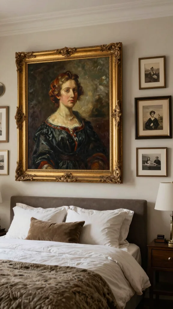 11 Old Money Bedroom Ideas for a Timeless Refined Luxurious Interior - 5. Statement Artwork 1
