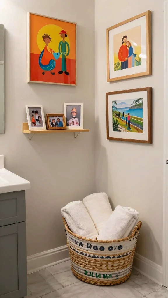 11 Rectangular Bathroom Ideas for a Functional Well-Planned Layout - 11. Personal Touches 1