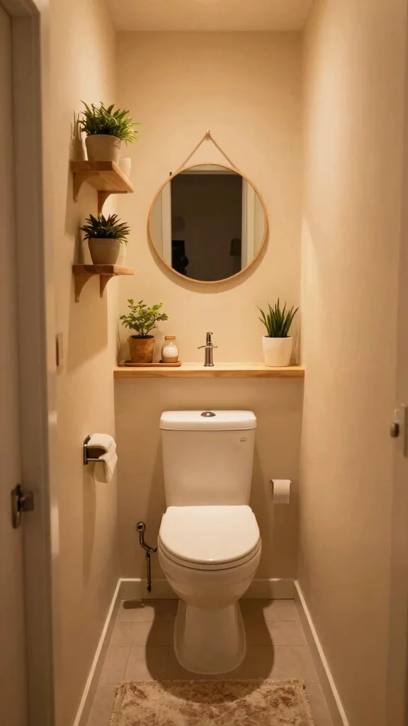 11 Under-Staircase Bathroom Ideas for a Clever Compact Space - 1. Cozy Half-Bath Nook 1