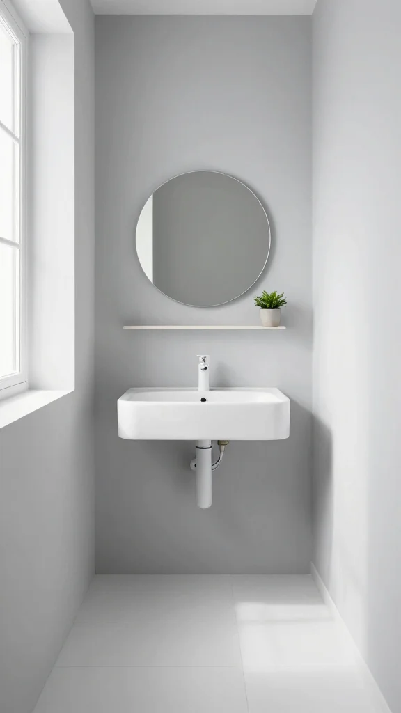 11 Under-Staircase Bathroom Ideas for a Space-Smart Compact Room - 1. Minimalist Magic: Sleek Design 1