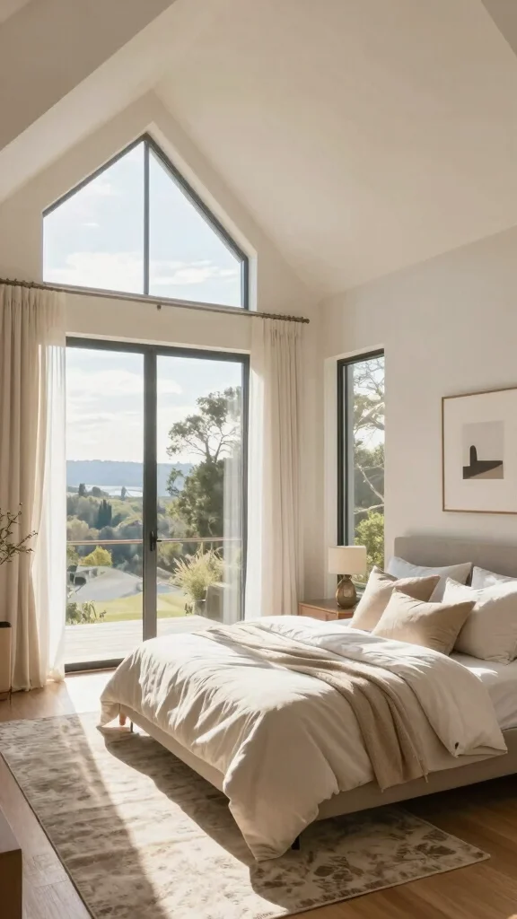 11 Vaulted Ceiling Bedroom Ideas for a Dramatic Open Airy Interior - 2. Natural Light Abundance 1