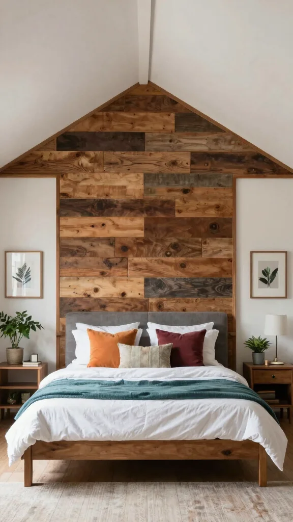 11 Vaulted Ceiling Bedroom Ideas for a Dramatic Open Airy Interior - 5. Colorful Accent Walls 1