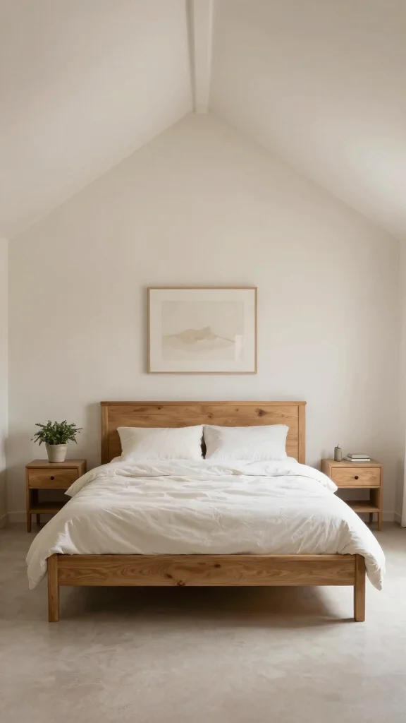 11 Vaulted Ceiling Bedroom Ideas for a Dramatic Open Airy Interior - 8. Minimalist Farmhouse Style 1