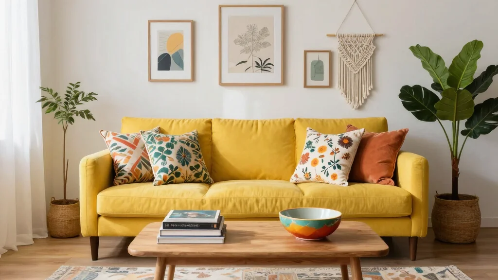 11 Yellow Couch Living Room Ideas for a Cheerful Statement-Making Space