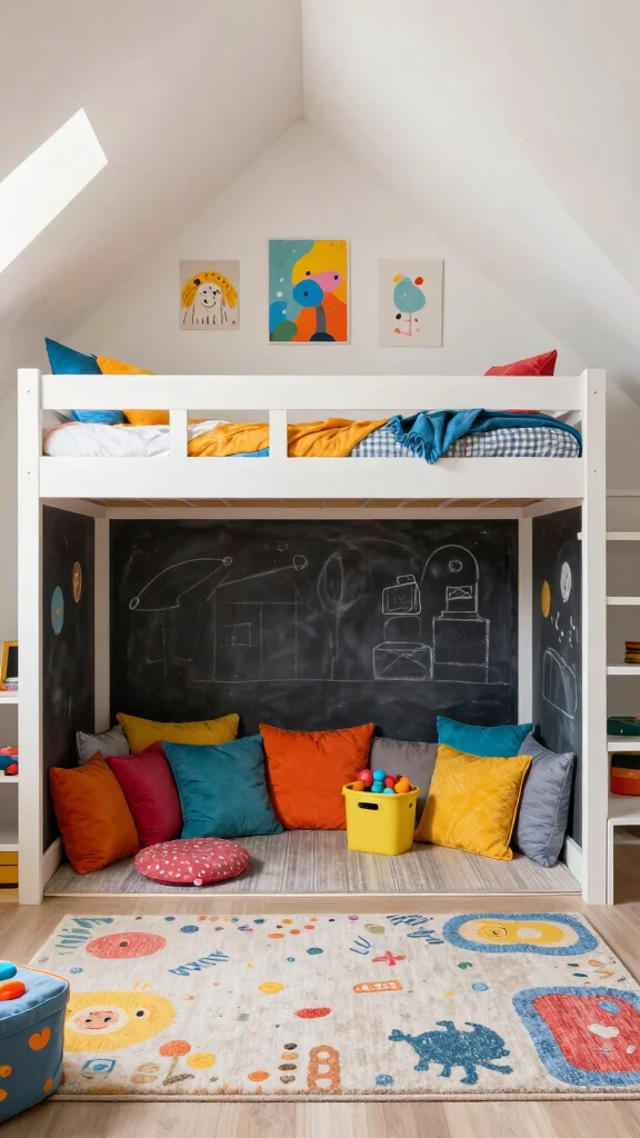 12 Attic Bedroom Ideas for a Cozy Character-Rich Sleep Space - 9. Customized Play Space 1