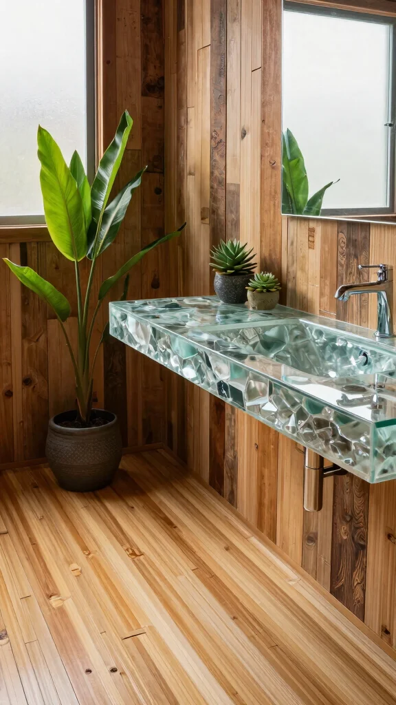 12 Bathroom Design Trends for 2026 to Watch and Try - 1. Eco-Friendly Materials 1