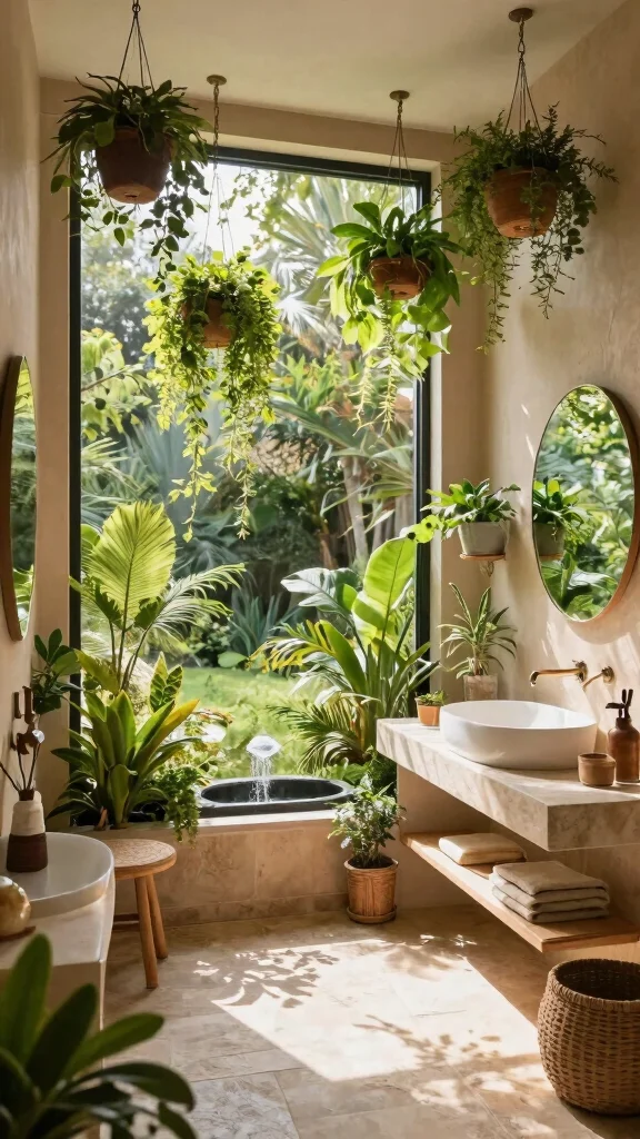 12 Bathroom Design Trends for 2026 to Watch and Try - 2. Biophilic Design 1