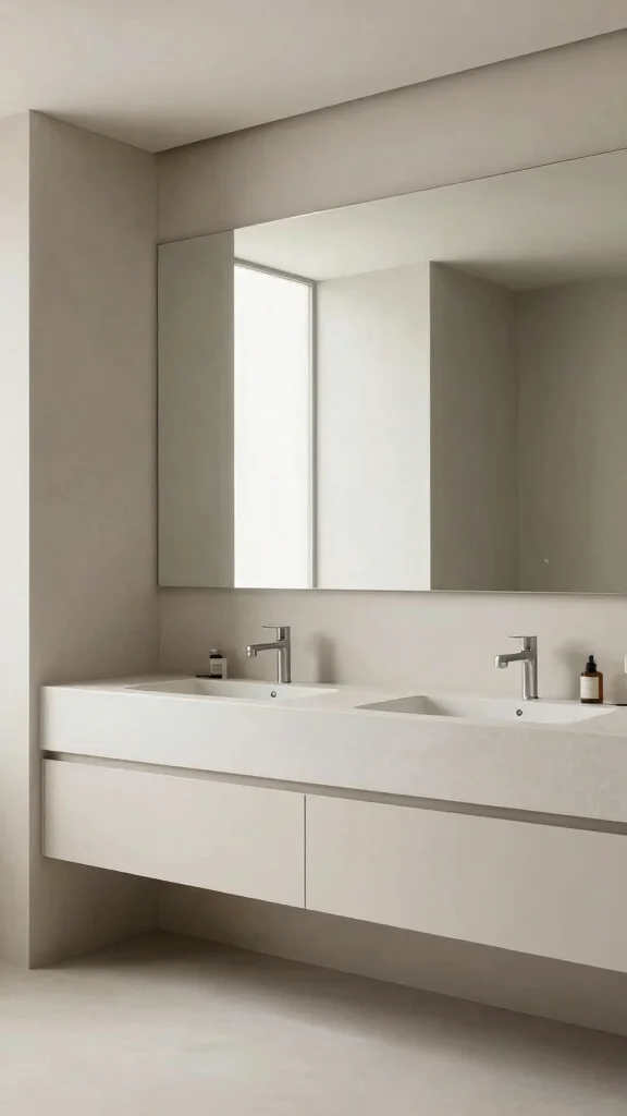 12 Bathroom Floor Plan Design Ideas for Small and Large Spaces - 8. Minimalist Modern 1