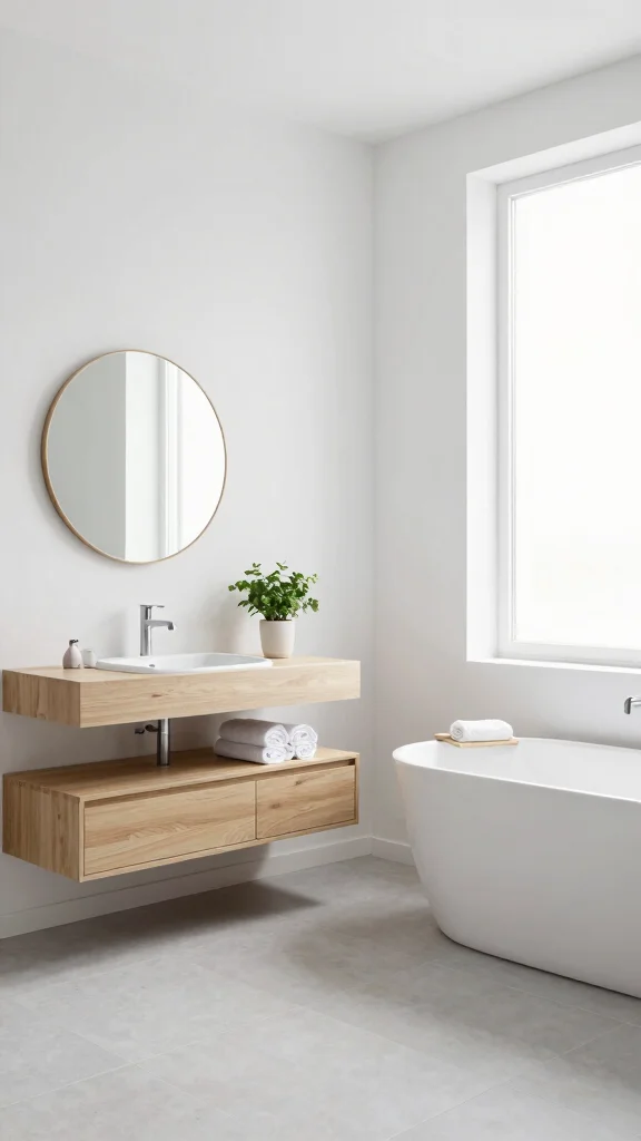 12 Bathroom Interior Design Ideas for a Polished Personal Space - 1. Minimalist Aesthetic 1