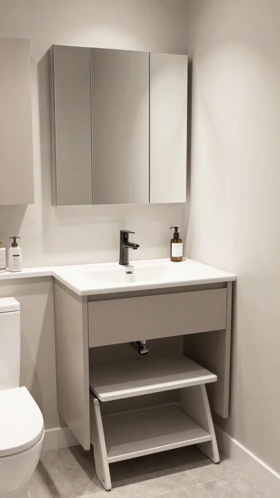 12 Bathroom Interior Design Ideas for a Polished Personal Space - 11. Dual-Function Design 1