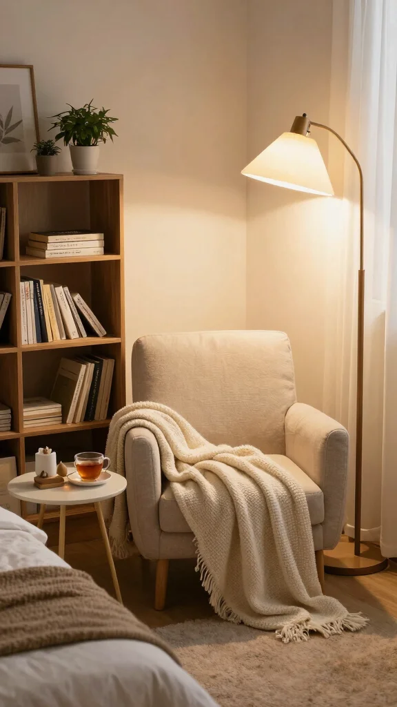 12 Cozy Small Bedroom Ideas That Feel Bigger and More Beautiful - 11. Create a Cozy Nook 1