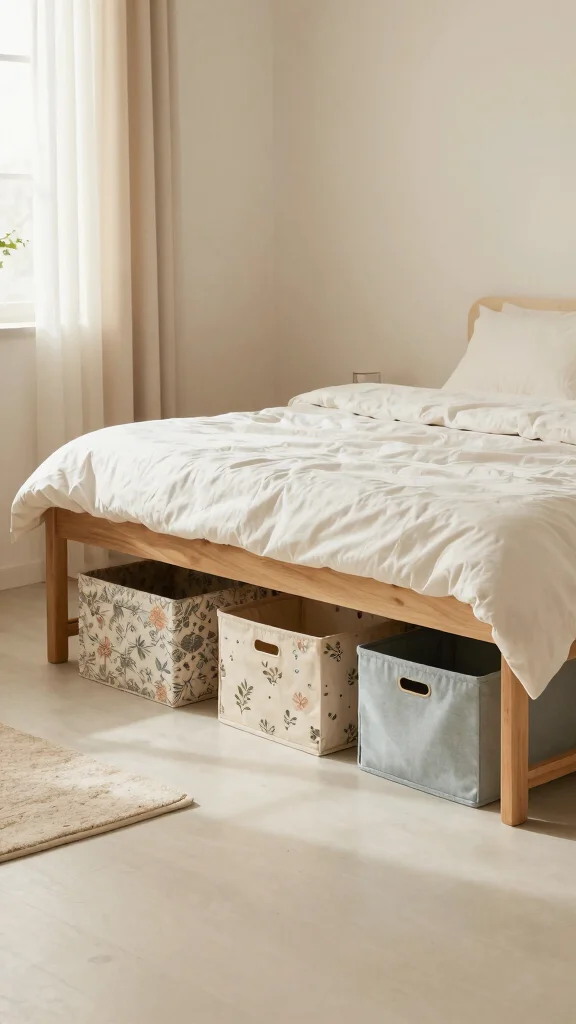 12 Cozy Small Bedroom Ideas That Feel Bigger and More Beautiful - 4. Utilize Under-Bed Storage 1