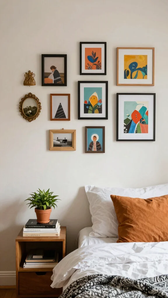 12 Cozy Small Bedroom Ideas That Feel Bigger and More Beautiful - 8. Personalize with Artwork and Decor 1