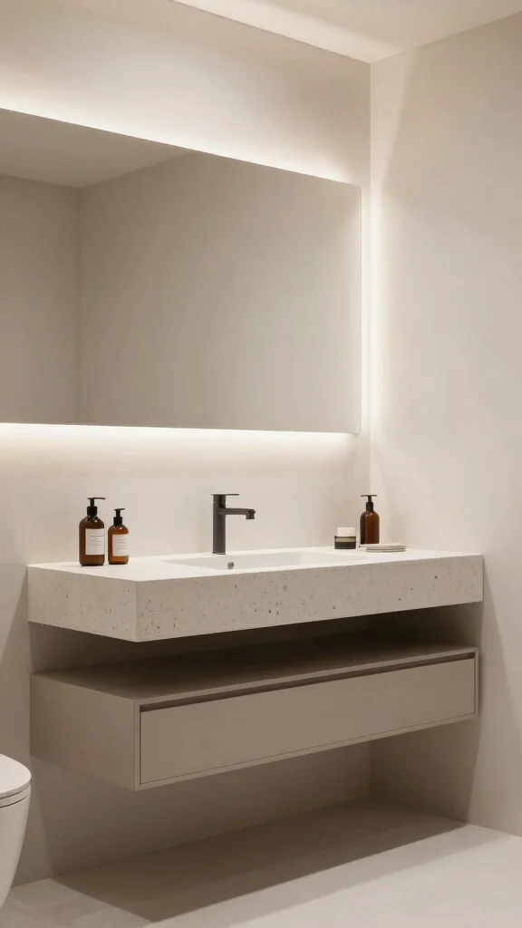 12 DIY Bathroom Ideas for a Custom Budget-Friendly Refresh - 10. Install a Floating Vanity 1