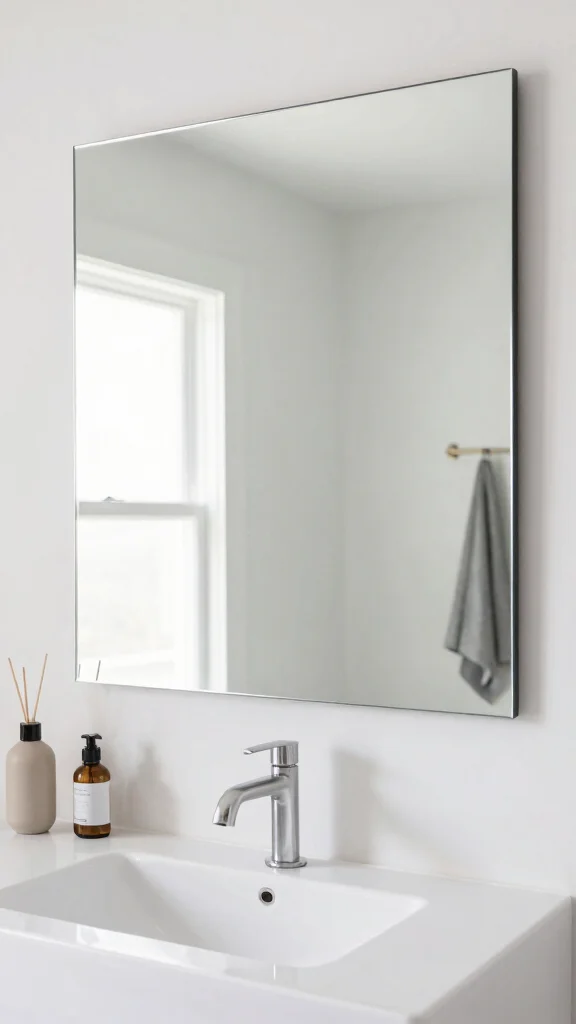 12 Easy Bathroom Ideas for a Quick Low-Effort Beautiful Refresh - 10. Incorporate Mirrors 1