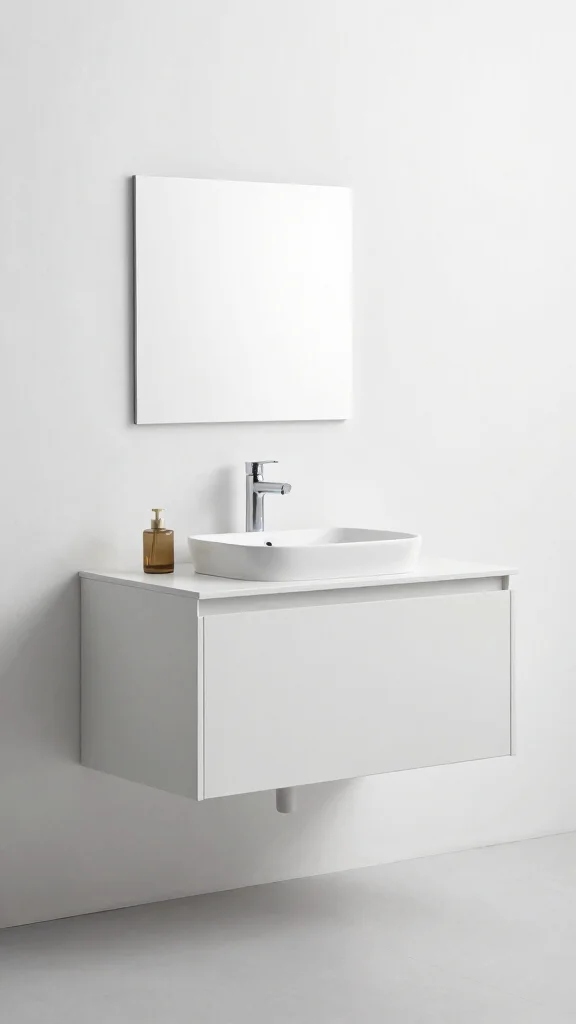12 Easy Bathroom Ideas for a Quick Low-Effort Beautiful Refresh - 7. Install a Floating Vanity 1