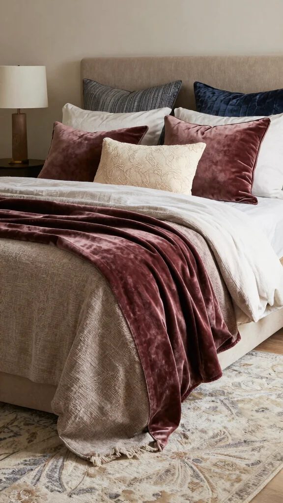 12 High Ceiling Bedroom Ideas for a Grand Luxurious Sleep Space - 3. Layered Textiles for Comfort 1