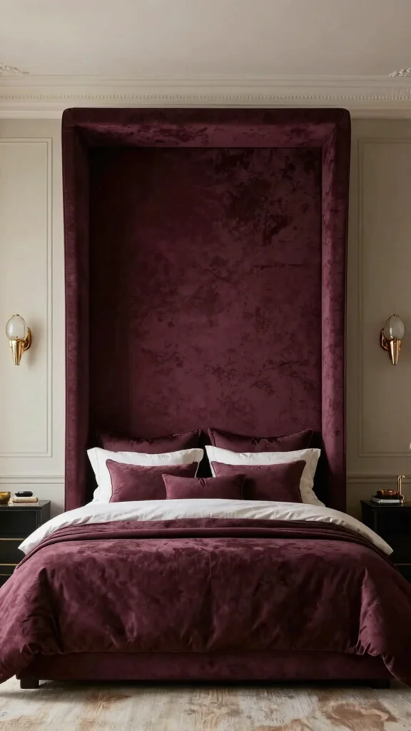 12 High Ceiling Bedroom Ideas for a Grand Luxurious Sleep Space - 6. Feature a Grand Headboard 1