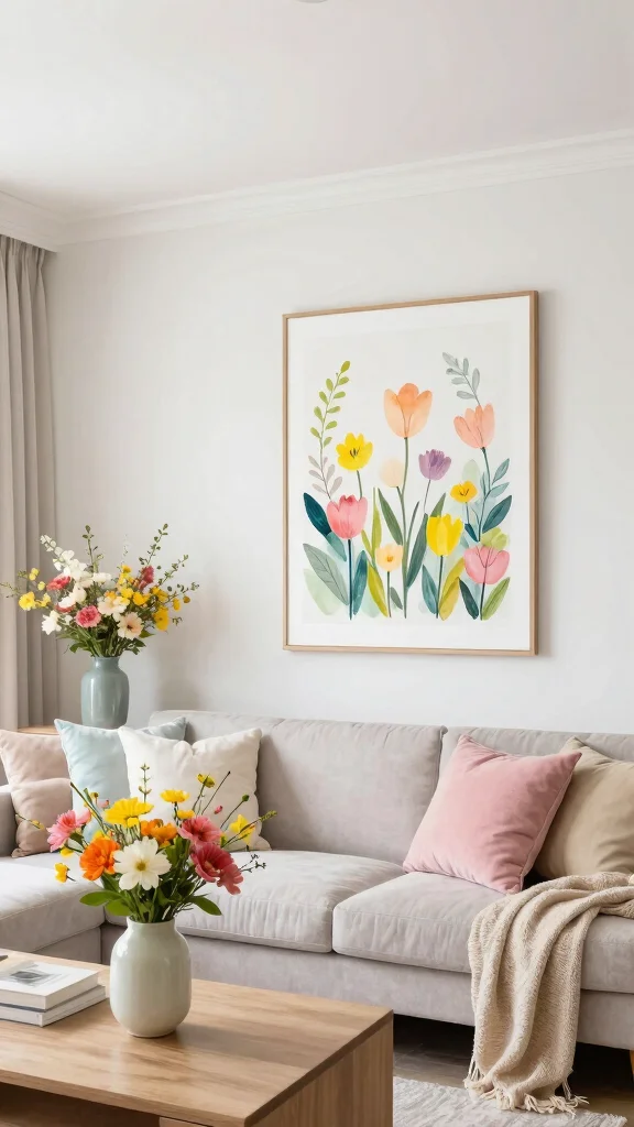 12 Living Room High Ceiling Design Ideas for Grand Dramatic Spaces - 12. Seasonal Decor 1