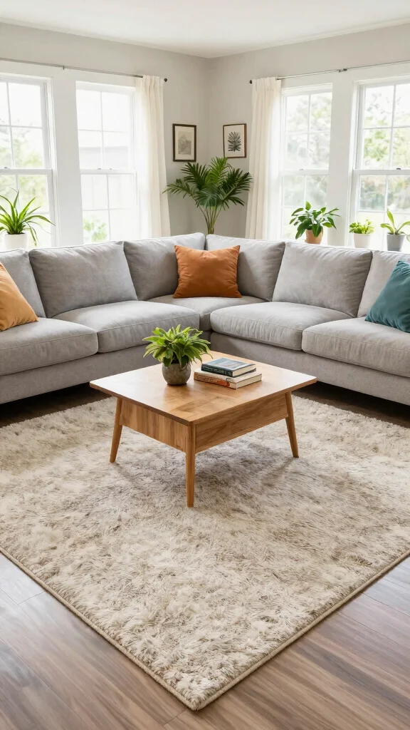 12 Living Room Rug Placement Ideas for Every Sofa and Coffee Table Layout - 1. Full Coverage for Comfort 1