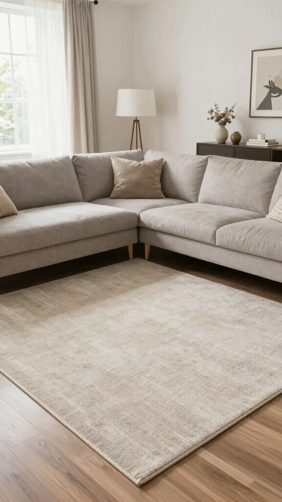 12 Living Room Rug Placement Ideas for Every Sofa and Coffee Table Layout - 12. Custom Sizing for Perfect Fit 1