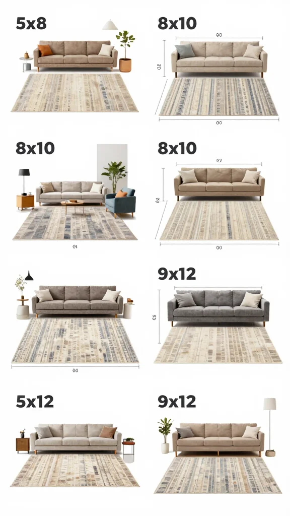 12 Living Room Rug Size Guide for 8x10 9x12 and Every Room Dimension - 1. Understanding Rug Sizes: A Quick Overview 1