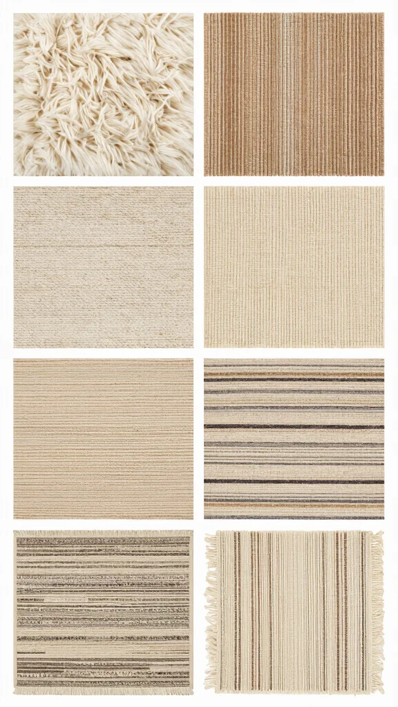 12 Living Room Rug Size Guide for 8x10 9x12 and Every Room Dimension - 5. Choosing Materials: Rugs that Fit Your Lifestyle 1