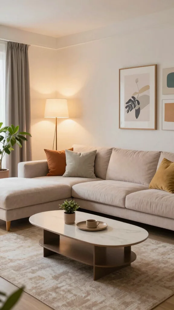 12 Living Room Seating Ideas for Flexible Comfortable Stylish Layouts - 1. L-Shaped Sectional for Social Gatherings 1