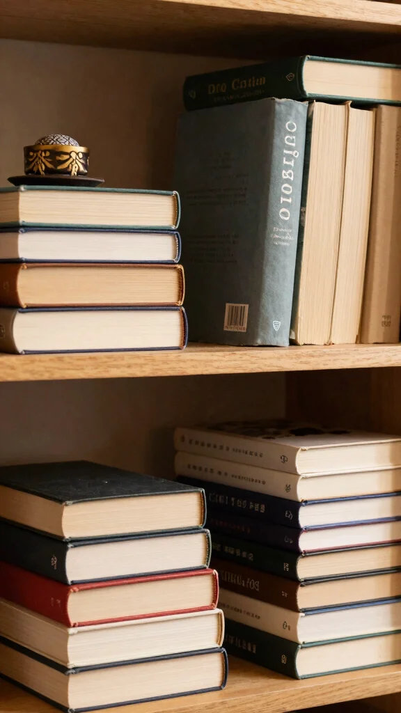 12 Living Room Shelf Decor Ideas for a Styled Curated Shelfie - 10. Layering Books 1