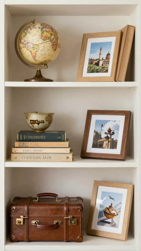 12 Living Room Shelf Decor Ideas for a Styled Curated Shelfie - 8. Create a Themed Display 1