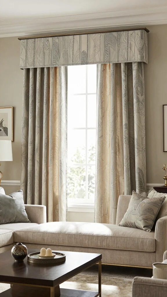 12 Living Room Valance Ideas for a Softened Finished Window Treatment - 12. Custom-Made Valances 1