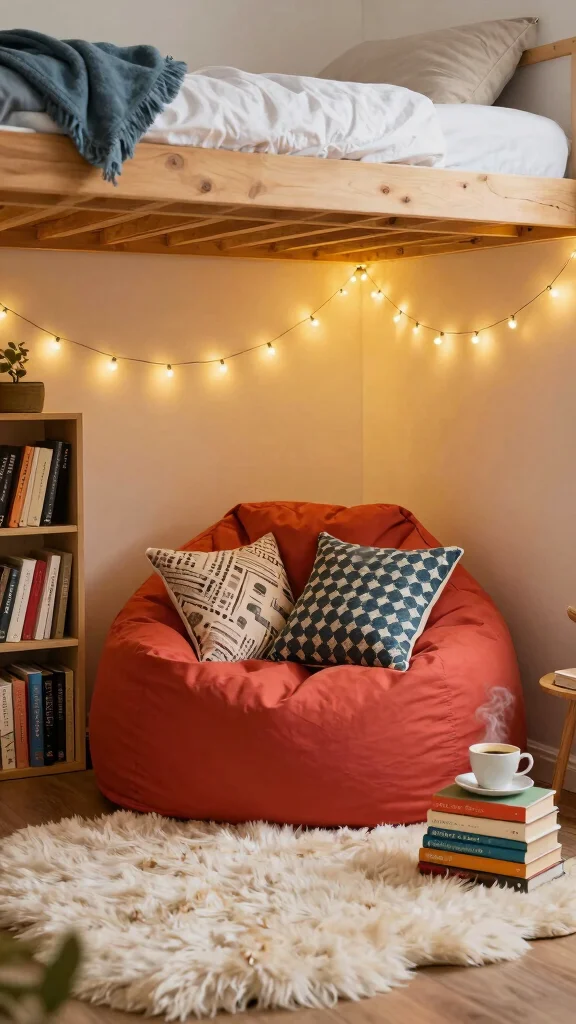 12 Loft Bed Bedroom Ideas for a Space-Smart Elevated Sleep Setup - 2. Cozy Reading Corner 1
