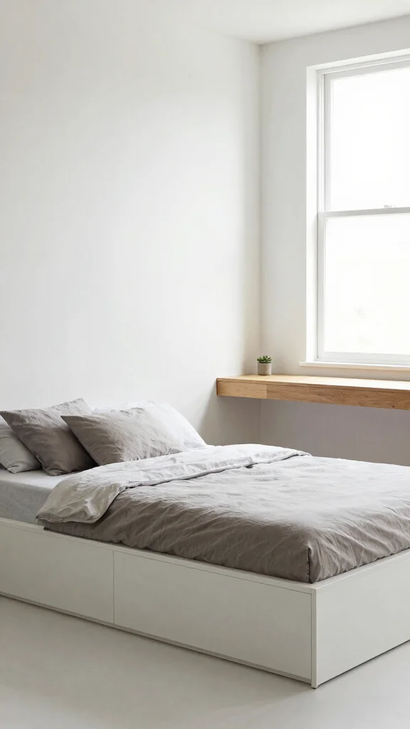 12 Loft Bedroom Ideas for an Open Industrial Space-Smart Interior - 3. Cozy Minimalism 1