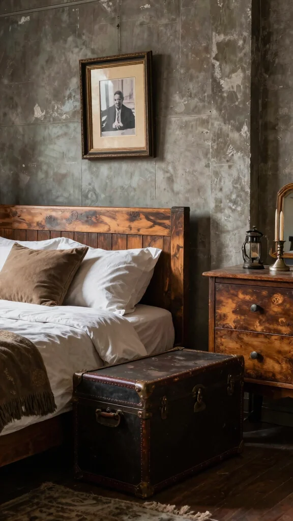 12 Loft Bedroom Ideas for an Open Industrial Space-Smart Interior - 8. Vintage Finds 1