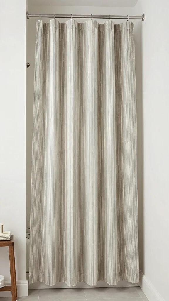 12 Long Narrow Bathroom Ideas for a Functional Beautiful Layout - 8. Innovative Shower Curtains 1