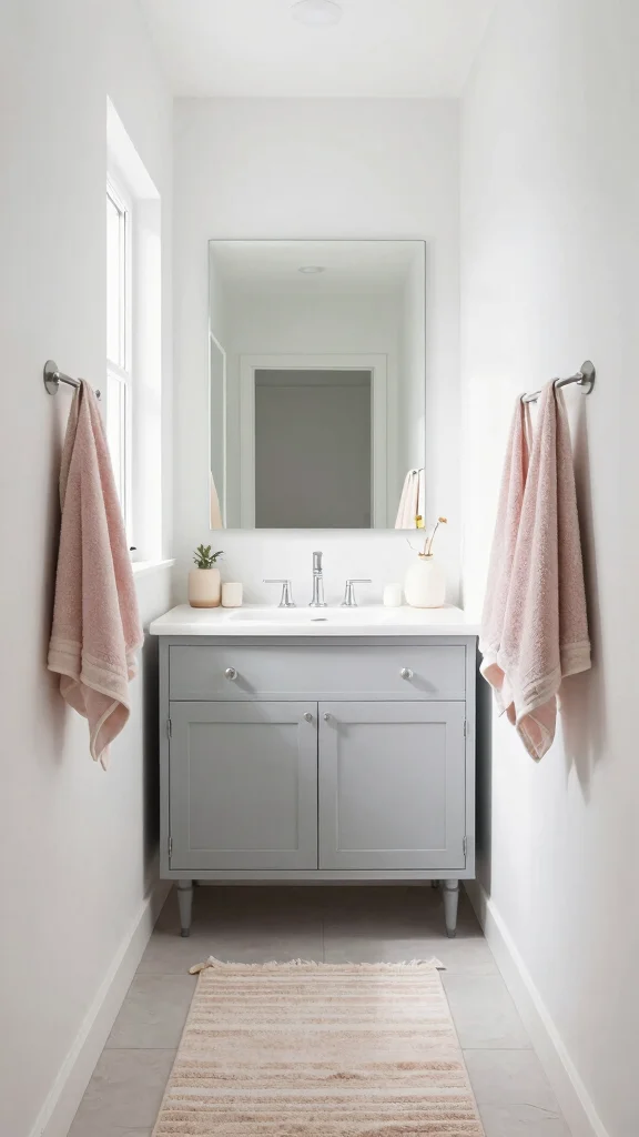 12 Narrow Bathroom Ideas for Long Awkward or Galley-Style Spaces - 2. Light and Bright Color Schemes 1