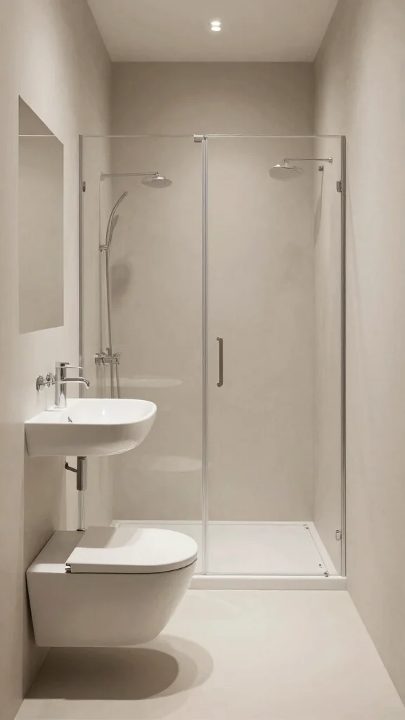 12 Narrow Bathroom Ideas for Long Awkward or Galley-Style Spaces - 3. Compact Fixtures and Fittings 1
