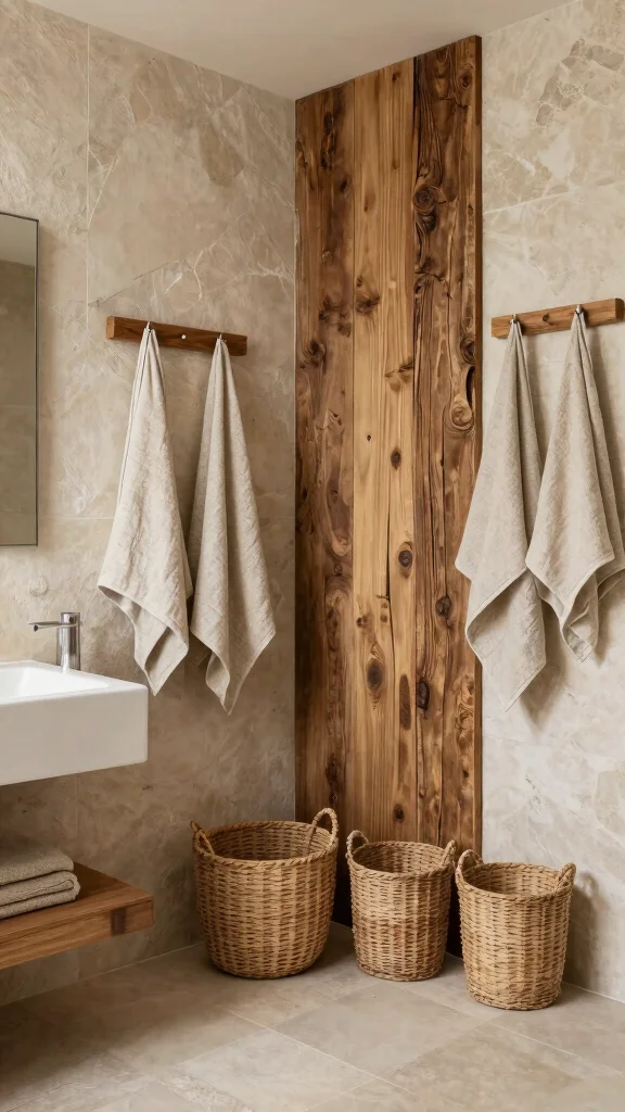 12 New Build Bathroom Concepts for a Personalised Stylish Finish - 6. Organic Materials and Textures 1