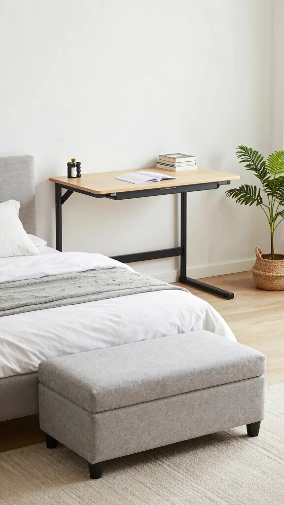 12 Queen Bed Small Bedroom Ideas for a Comfortable Stylish Layout - 3. Multi-Functional Furniture 1