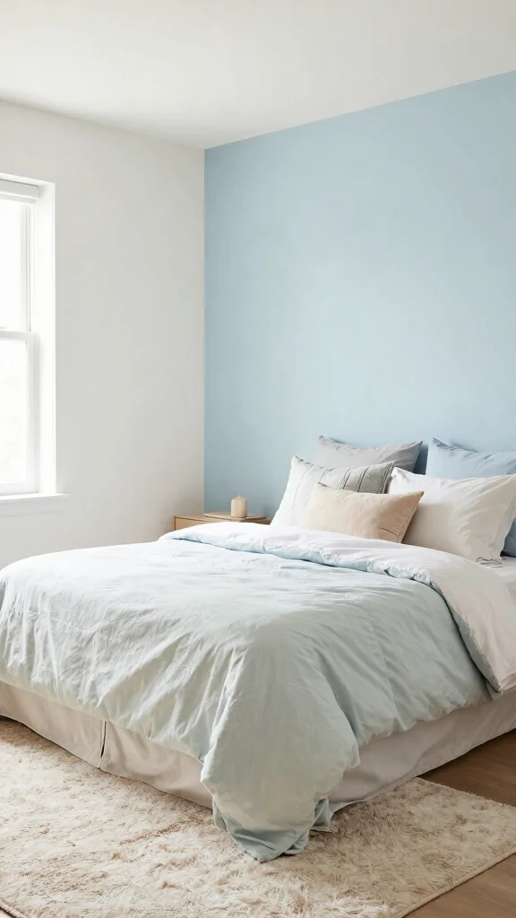 12 Queen Bed Small Bedroom Ideas for a Comfortable Stylish Layout - 6. Color Schemes that Open Up Space 1