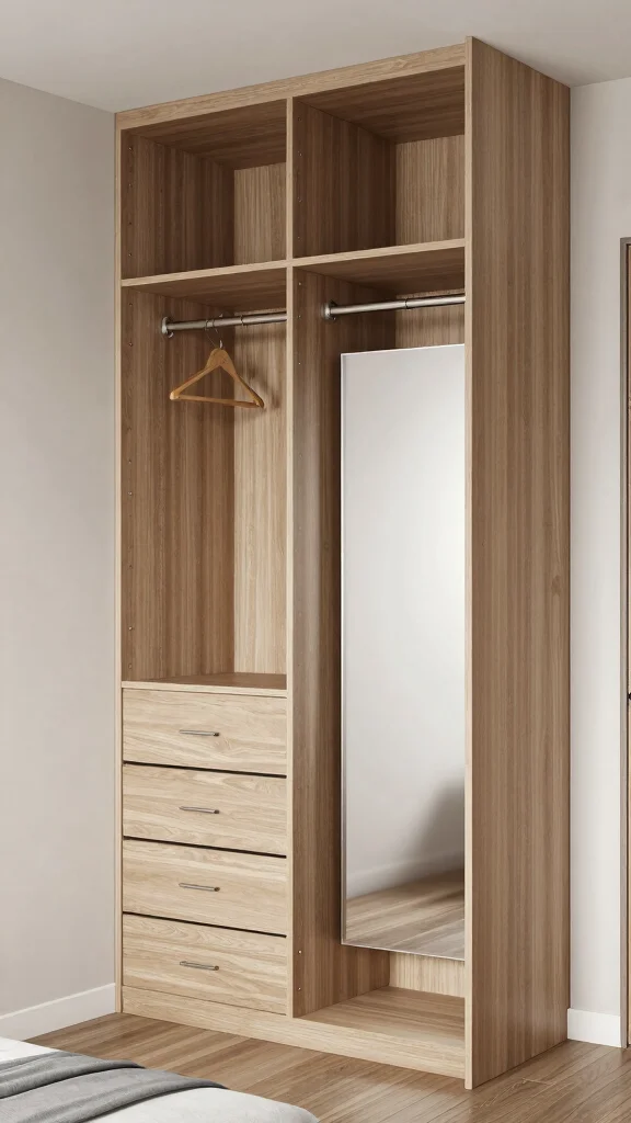 12 Queen Bed Small Bedroom Ideas for a Comfortable Stylish Layout - 9. Custom Closet Solutions 1