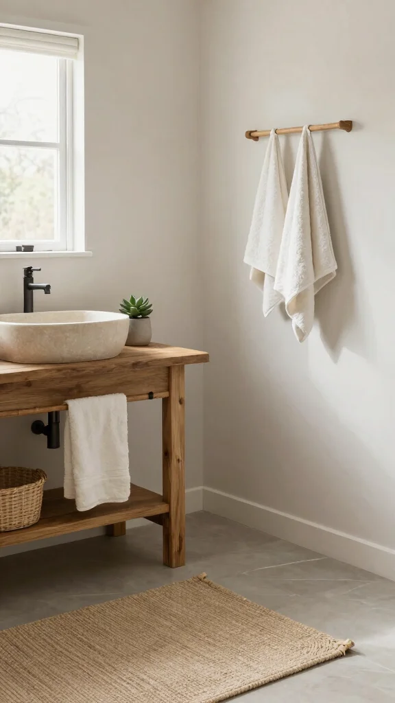 12 Quiet Luxury Bathroom Ideas for an Understated Elevated Interior - 1. Soft Neutrals with Natural Materials 1