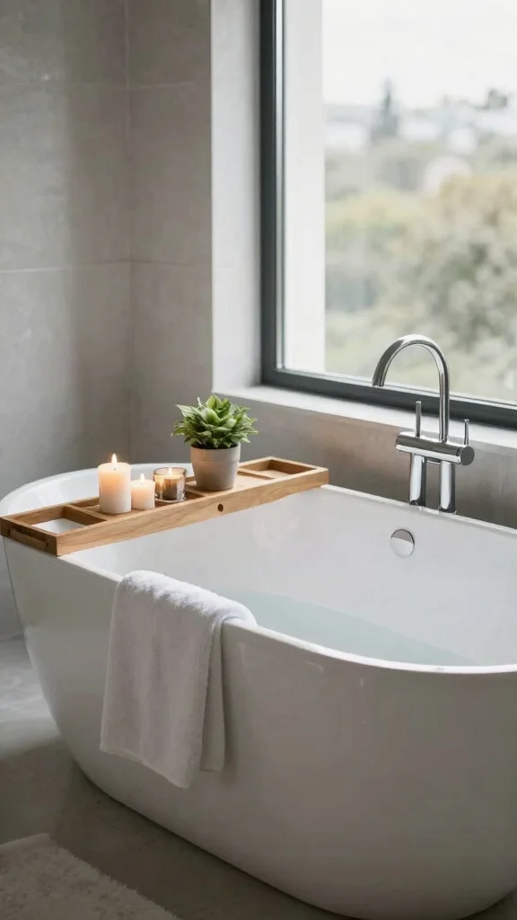 12 Quiet Luxury Bathroom Ideas for an Understated Elevated Interior - 2. Freestanding Bathtubs for a Spa-Like Feel 1
