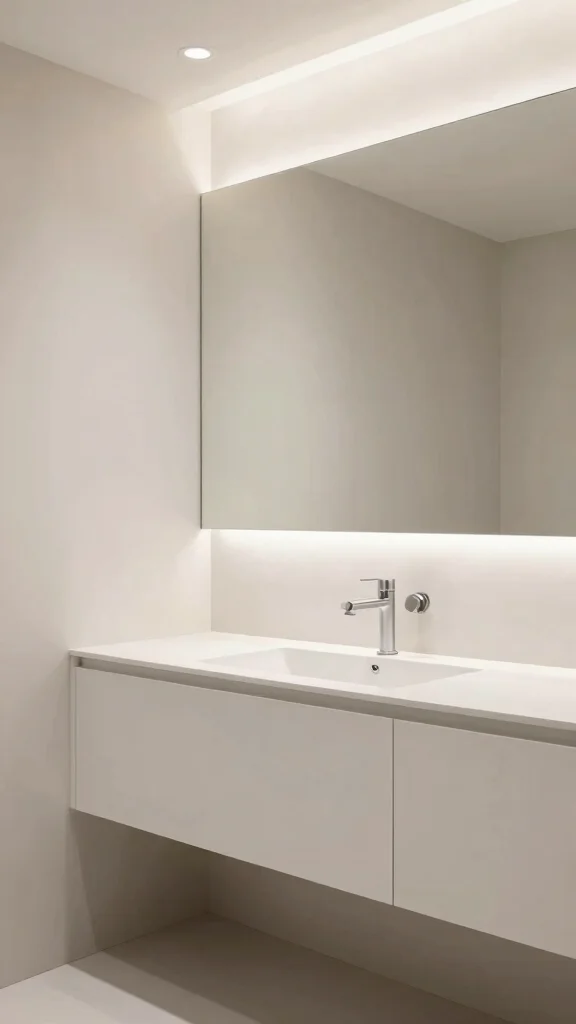 12 Quiet Luxury Bathroom Ideas for an Understated Elevated Interior - 3. Minimalist Wall-Mounted Fixtures 1