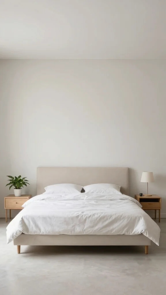 12 Rectangle Bedroom Layout Ideas for a Balanced Functional Space - 7. Minimalist Approach 1